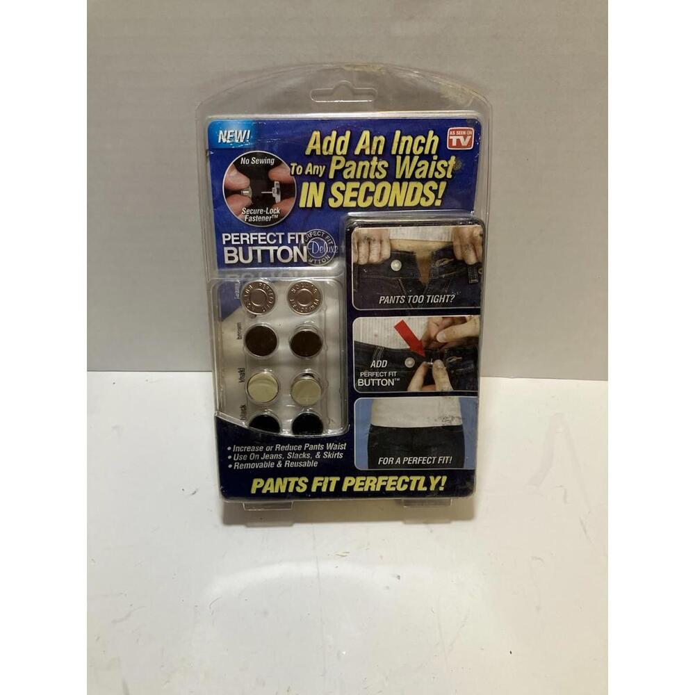 As Seen On TV Perfect Fit Button Add an Inch To Any Pants Waist In Seconds NEW